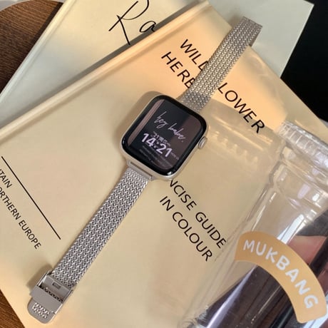 【N571】アップル ウォッチ バンド 女性 人気 apple watch バンド かわいい 細め