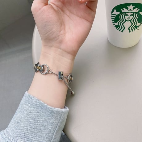 【N019】アップルウォッチ チェーンバンド おすすめ シルバー アナルビーズチェーンとセット
