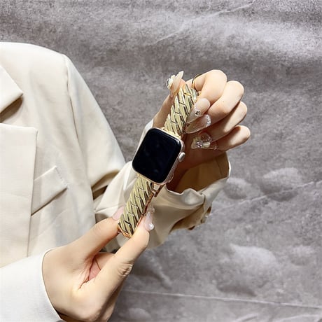 【N585】アップル ウォッチ バンド 女性 人気 apple watch バンド シルバー/ゴールド/ピンクゴールド