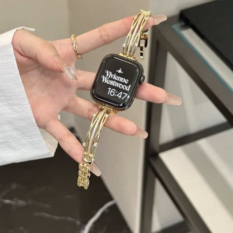 【N794】apple watch ブレスレット アップル ウォッチ se3 バンド 女性 おしゃれ