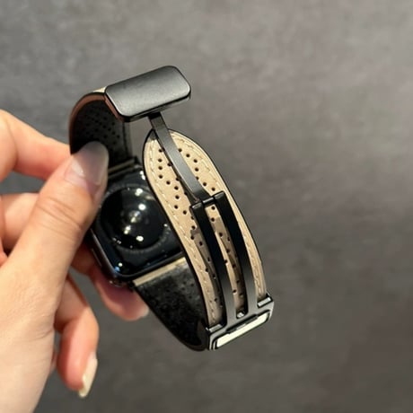 【N561】マグネット apple watch バンド 蒸れない アップル ウォッチ バンド 革