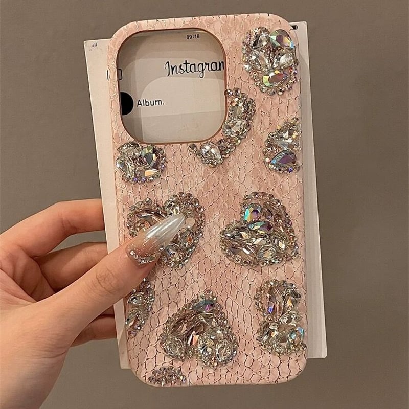 N133】iPhoneケース ハンドメイド デコ かわいいアイフォンカバー 女子 