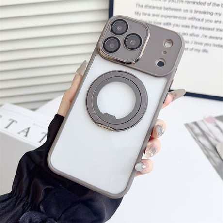 【N680】iphone17/17pro ケース おすすめ iphone ケース magsafe クリア「カメラ保護フィルム一体型」