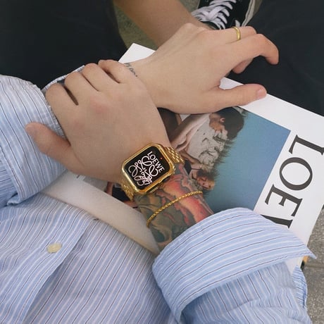 【N174】「apple watchケース付き」アップルウォッチ 男性 人気 バンド apple watchバンドステンレス かっこいい