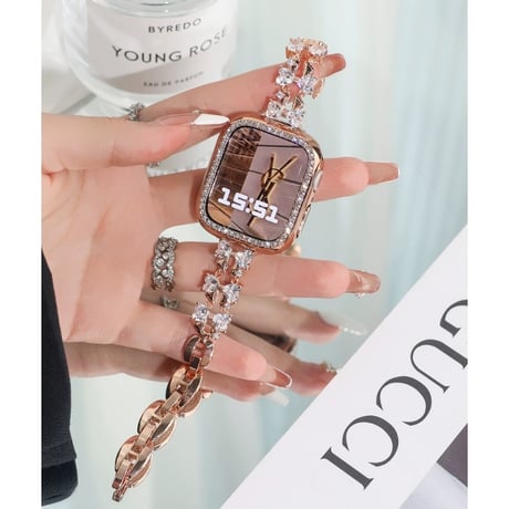 【N110】apple watch バンド 蒸れ ない アップル ウォッチ キラキラ バンド