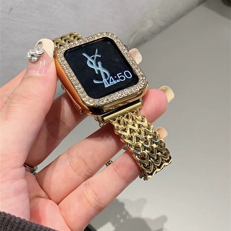 【N241】「バンド+ケース2点Set」apple watch ブレスレット アップル ウォッチ バンド 蒸れ ない