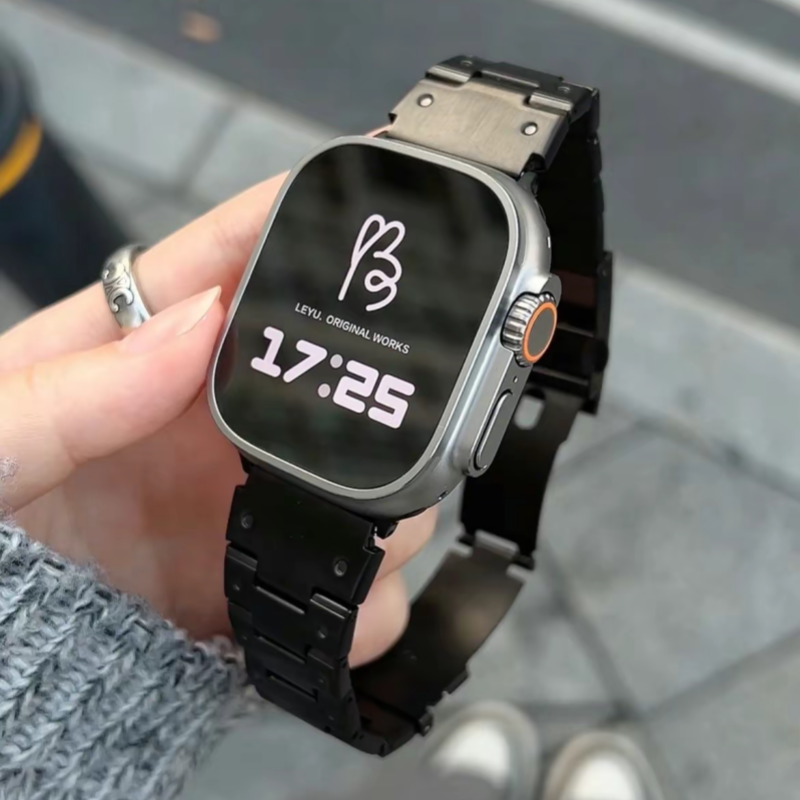 Applewatch series5 バンド込み N535】アップル ウォッチ バンド メンズ ステンレス apple watch