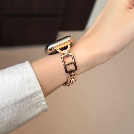 【N684】アップル ウォッチ バンド チェーン apple watch バンド おしゃれ 女性