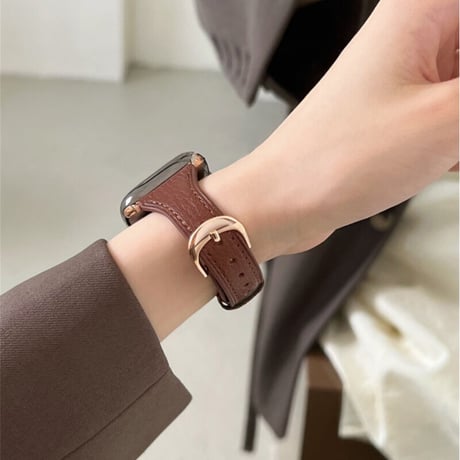 【N369】アップル ウォッチ レザー バンド 白 apple watch バンド 女性 本革 高級感