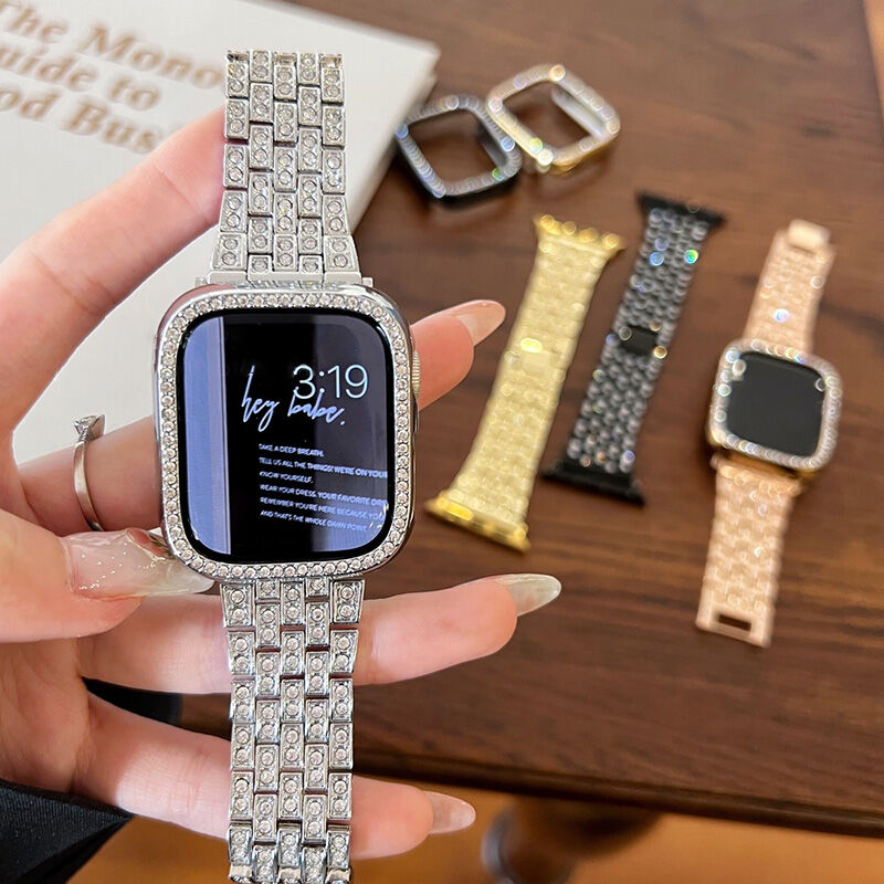 【N231】Apple Watch ゴールド バンド 女性 アップルウォッチ7 se バンド かわいい