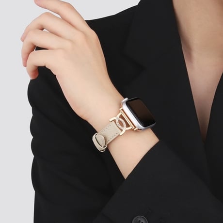 【N609】アップル ウォッチ バンド 革 d バックル apple watch バンド レディース