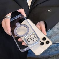 【N526】iphone ケース magsafe 透明 おしゃれ iphone ケース スタンド「カメラ保護フィルム付き」