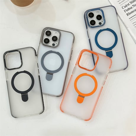 【N520】iphone16/15/15pro ケース magsafe iphone ケース マットスタンド 衝撃 に 強い