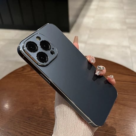 【N400】iphone17/17pro ケース シンプル おしゃれ iphone 16proケース メタリック カメラ保護