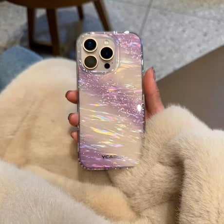 【N546】iphone ケース キラキラ 半 透明 iphone ケース 大人 可愛い
