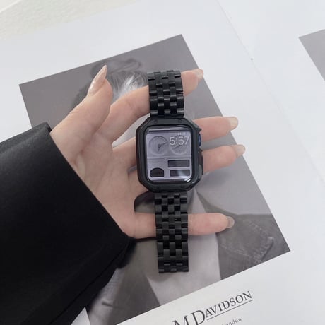 【N174】「apple watchケース付き」アップルウォッチ 男性 人気 バンド apple watchバンドステンレス かっこいい