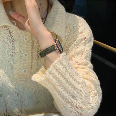 【N135】アップル ウォッチ バンド 革 エレガント apple watch バンド 女性 細め