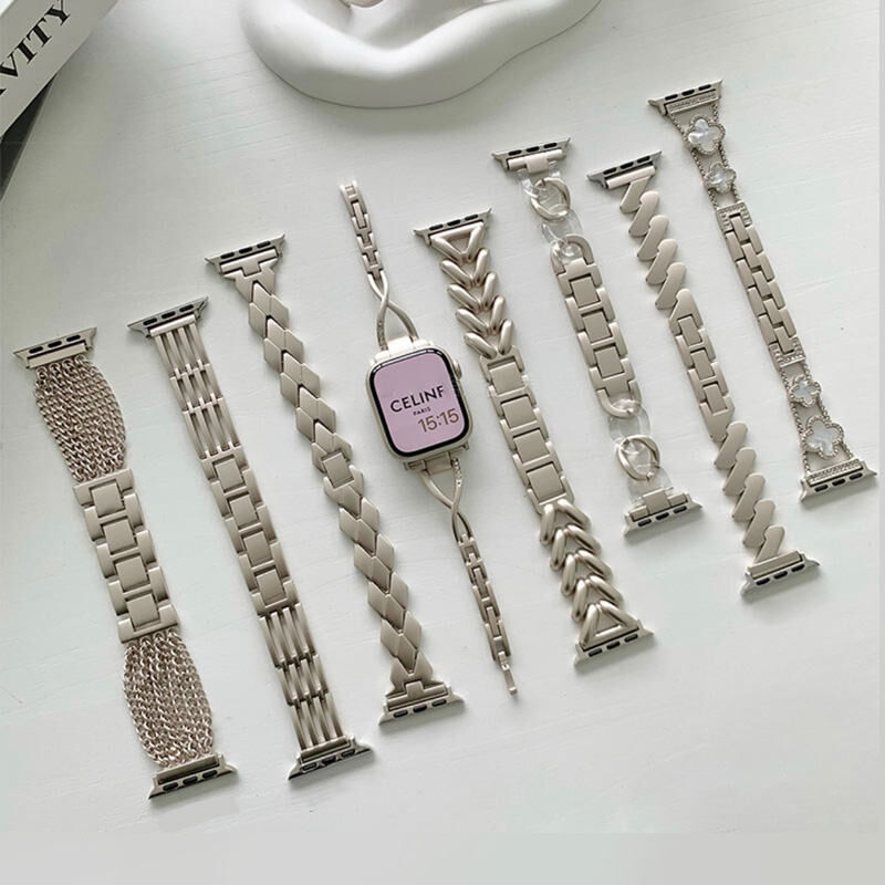 N372】スターライトapple watch バンド ステンレス アップル