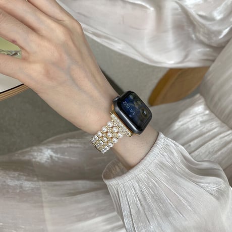 【N291】「バンパーケース付き」アップル ウォッチ バンド ブレスレット apple watch バンド 女性 かわいい set