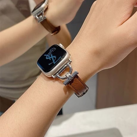 【N405】 d バックル アップル ウォッチ シリーズ 10 バンド レザー apple watch バンド ベージュ