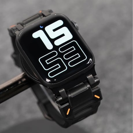 【N511】【ステンレス+シリコン】apple watch バンド メンズ 高級 アップル ウォッチ バンド アウトドア