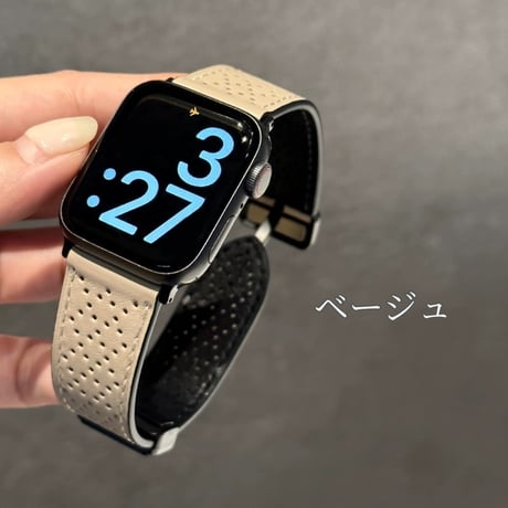 【N561】マグネット apple watch バンド 蒸れない アップル ウォッチ バンド 革