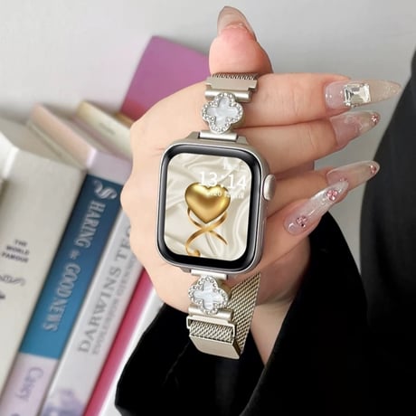 【N739】アップル ウォッチ マグネット バンド apple watch ミラネーゼループ 女性