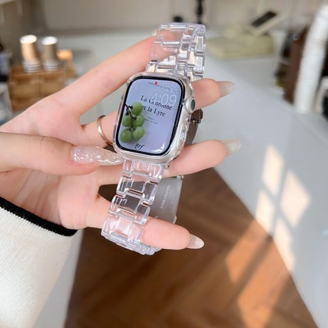 【N189】applewatchクリアバンド おすすめ アップルウォッチバンドとカバーのSET