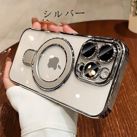 【N287】iphone17/17pro/17e ソフト ケース マグセーフ クリア スタンド