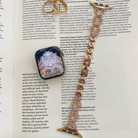 【N699】アップルウォッチバンド キラキラ 蝶々 Series10 apple watchバンド 女性