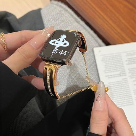 【N596】apple watch バングル アップル ウォッチ Series11/SE3対応 バンド キラキラ レディース