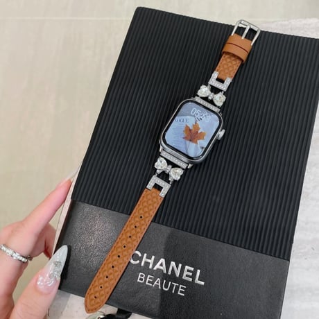 【N628】アップル ウォッチ Series11/SE3対応 バンド 女性 人気 apple watch バンド 革 リボン