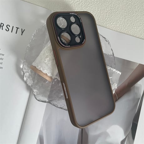 【N339】iPhone17/17pro ケース 半透明 マット おしゃれ iphoneケース 衝撃に強い シンプル