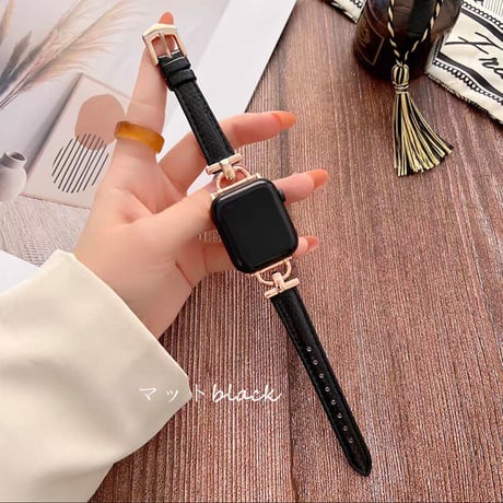 【N065】apple watch 本革バンド 高級 アップルウォッチ バンド かわいい ピンクゴールド