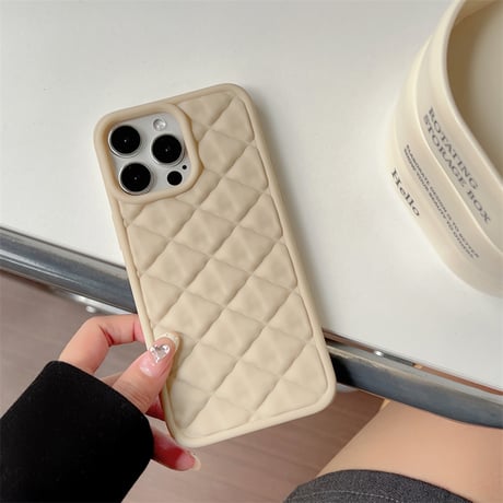 【N299】スマホケース かわいい iphone ケース 韓国 型押しラインiphone16 ケース オフホワイト iphone15/14ケース 保護