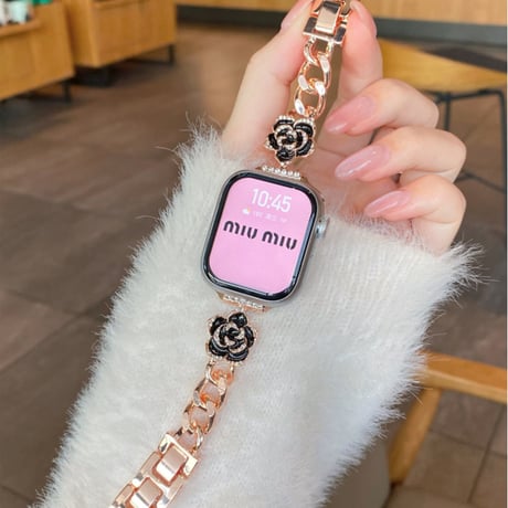 【N701】アップル ウォッチ バンド チェーン アップル ウォッチ 44mm 女性 交換ベルト