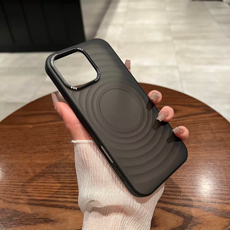 N370】指紋がつかない iphoneケース マット iphone17pro デザート チタ