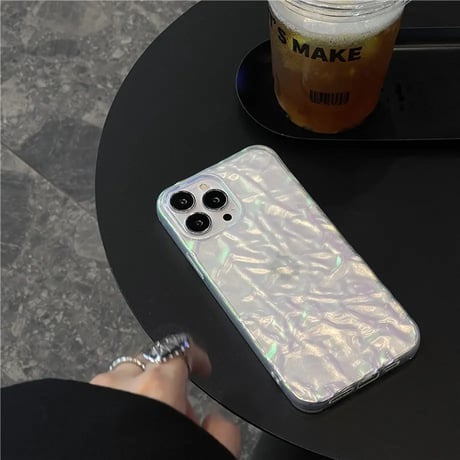 【N108】シワ加工 iphone15/15pro ソフトケース 韓国 ベージュ/グリーン/パープル  iPhone14/13/12シリーズケース おしゃれ