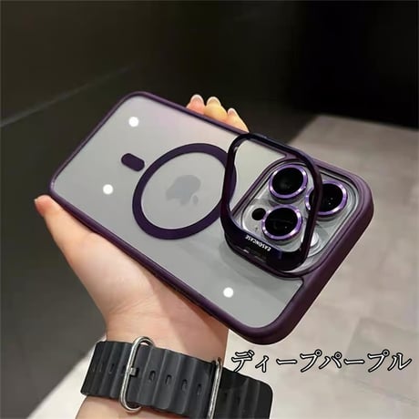 【N655】iphone17/17pro ケース マグセーフ/スタンド iphone ケース カメラ保護リングプレゼント