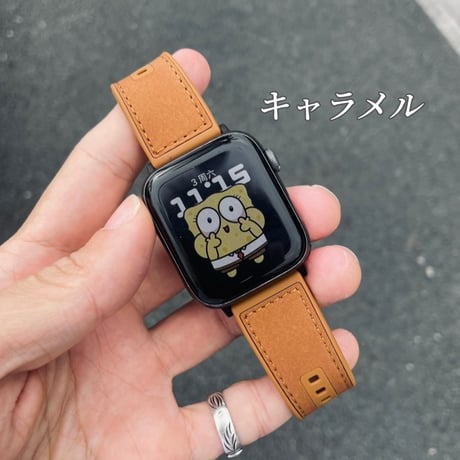 【N539】アップル ウォッチ バンド 磁石/マグネット apple watch バンド レザー+シリコン