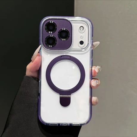 【N610】iphone17/air ケース マグセーフ クリア iphone ケース スタンド 高級