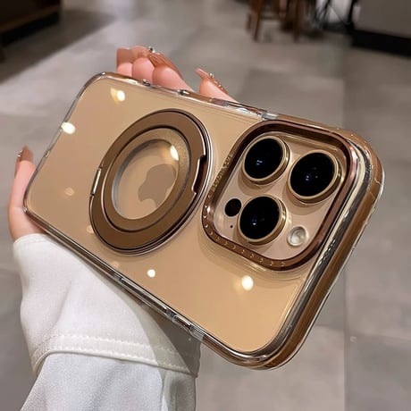 【N527】iphone17/17pro ケース マグセーフ スタンド iphone ケース クリア おしゃれ