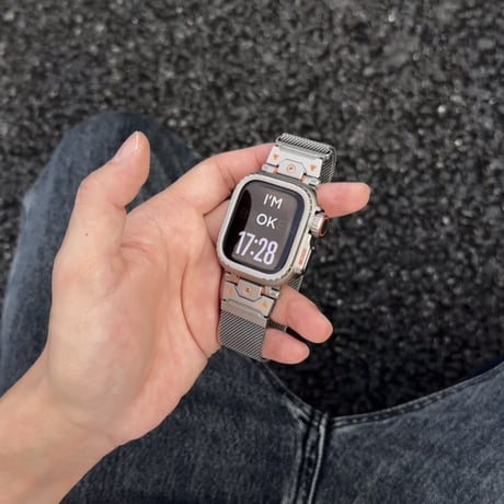 【N829】一瞬でUltraに変身 アップル ウォッチ ウルトラ 風 ケース apple watch ケース メタル