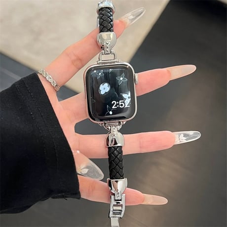 【N668】アップル ウォッチ バンド レザー 細め apple watch バンド かわいい