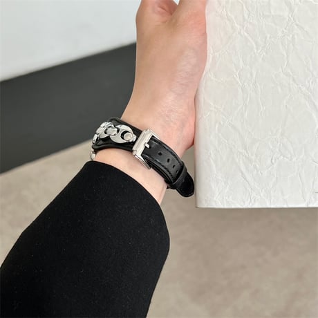 【N765】アップル ウォッチ バンド かっこいい レザー apple watch 11 バンド おすすめ