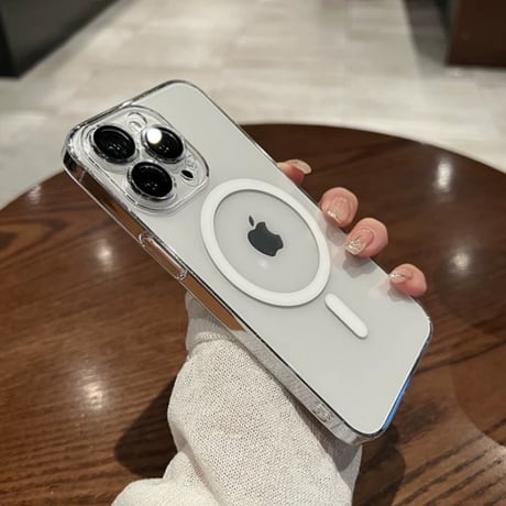 【N172】黄ばまないクリアケース iphone17/16pro ケース magsafe