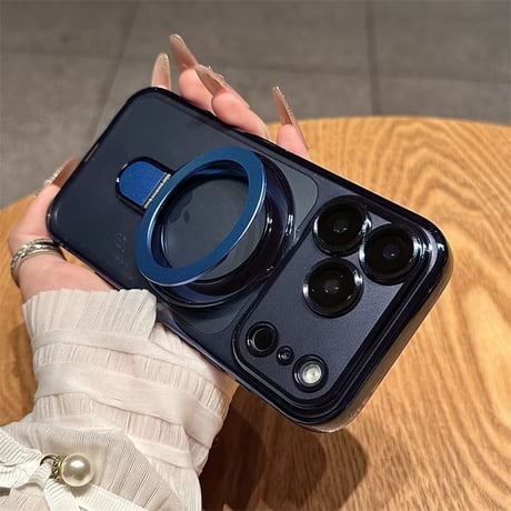 【N287】iphone17/17pro/17e ソフト ケース マグセーフ クリア スタンド