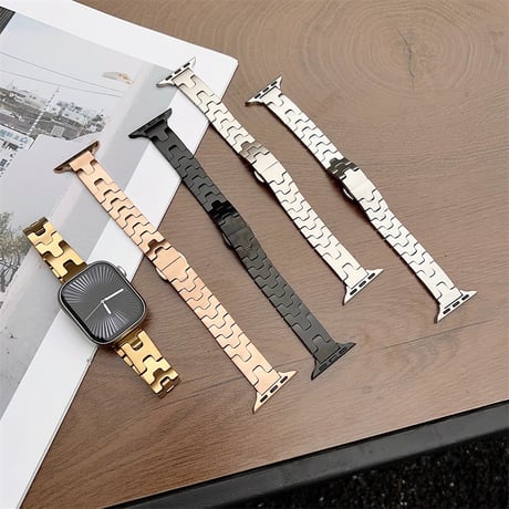 【N795】アップル ウォッチ 11/se3 ステンレス バンド 高級 apple watch バンド レディース