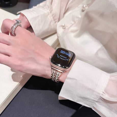 【N830】apple watch バンド キラキラ アップルウォッチ 10/11 42mm バンド 女性 おしゃれ