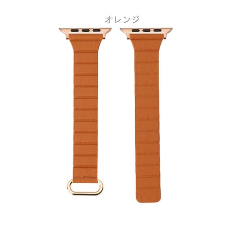 【N324】apple watch バンド マグネット 磁石 革 アップル ウォッチ バンド くすみ カラー 人気